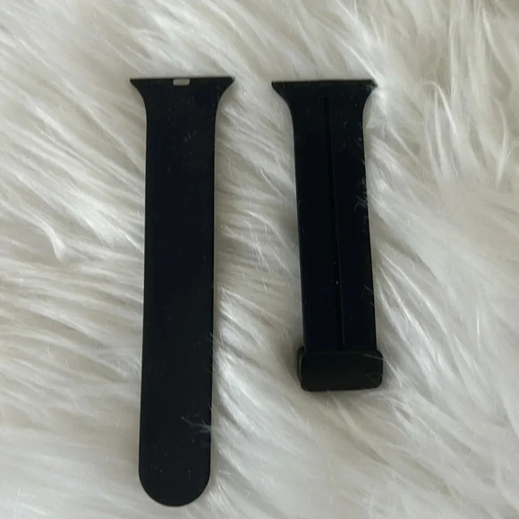 Watch Band Black Silicone 38/40/41 mm - Picture 1 of 5